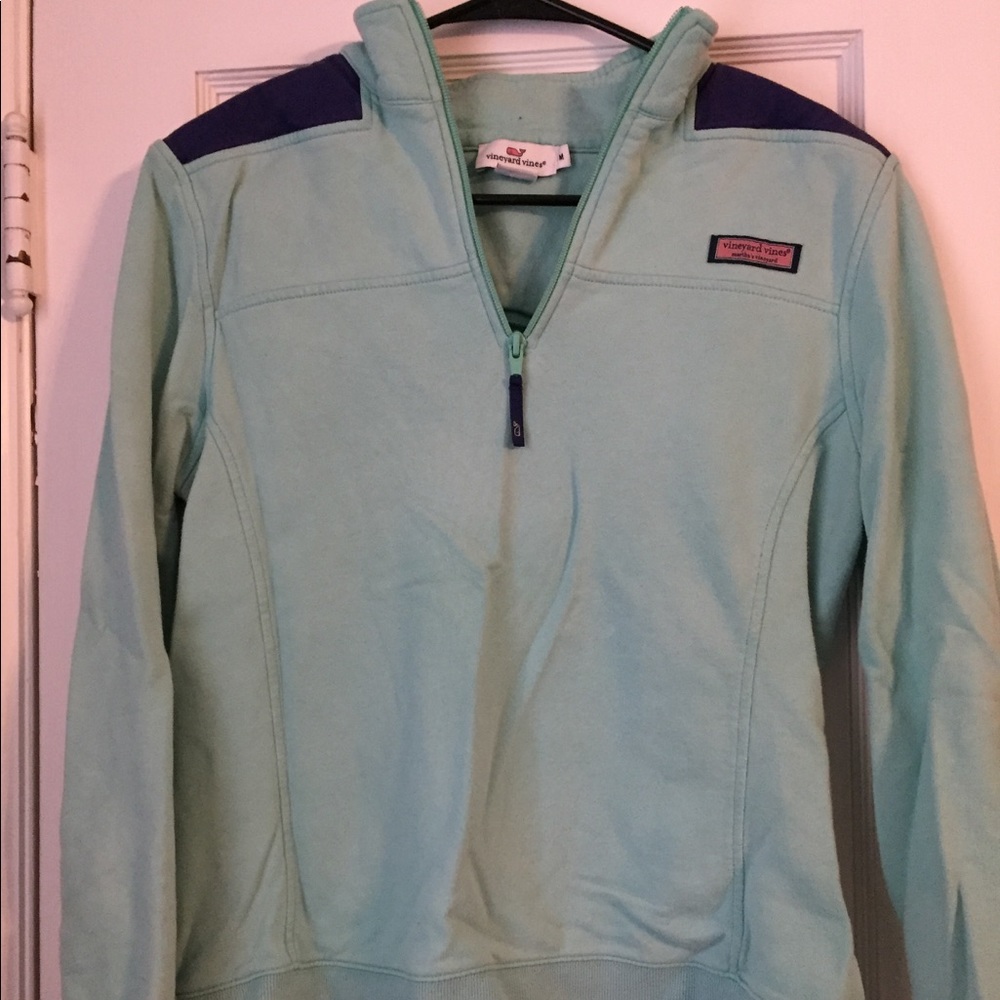 Seafoam Vineyard Vines half zip
